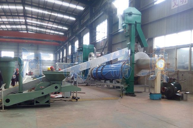 云南木屑烘干机试机现场视频