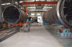 内蒙古煤泥烘干机生产线制造现场