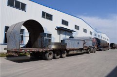 发货现场：瑞奥定制生产啤酒糟烘干机发货到广东