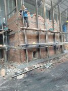 【安装】煤泥烘干机设备基础施工进行中