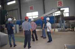 内蒙古客户到瑞奥考察柠条烘干机设备